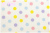 Happy Sweet Collection　ドット　生成り×カラフル　HS1284-110　（約110cm幅×50cm）