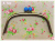 「FRUIT&FLOWER」　バラのバッグ用口金　18cm　ブルー　アンティーク