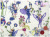 FLOWER FAIRIES　PERI　DM3927　生成り×パープル　（約110cm幅×50cm）