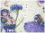 FLOWER FAIRIES　PERI　DM3927　生成り×パープル　（約110cm幅×50cm）