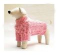 Doggie Design（ドギーデザイン）Pink Honeysuckle Cable Knit Sweater ピンク ハニーサックル アクリル モヘア セーター
