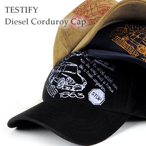 コーデュロイキャップ