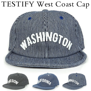 ロゴ デニム ショート キャップ