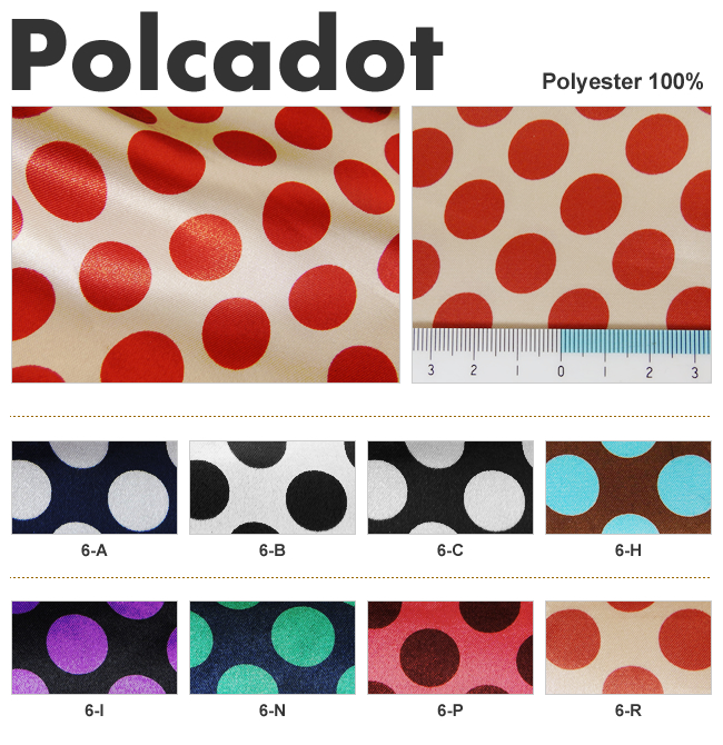 Polcadot,ポルカドット,個性派裏地,ポリエステル