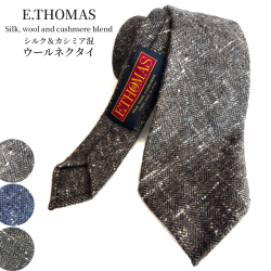 ネクタイ E.THOMAS 日本製 イタリア製生地
