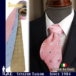 Fabric by Italy小紋柄ネクタイ