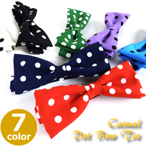 蝶ネクタイ　ドット