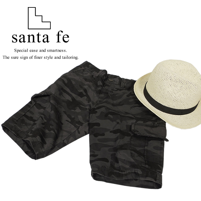santa fe/サンタフェ] メンズ カジュアル ハーフパンツ/コットン/顔料
