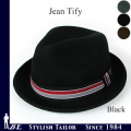 Testify Jean Tify ボーダーリボン 中折れハット