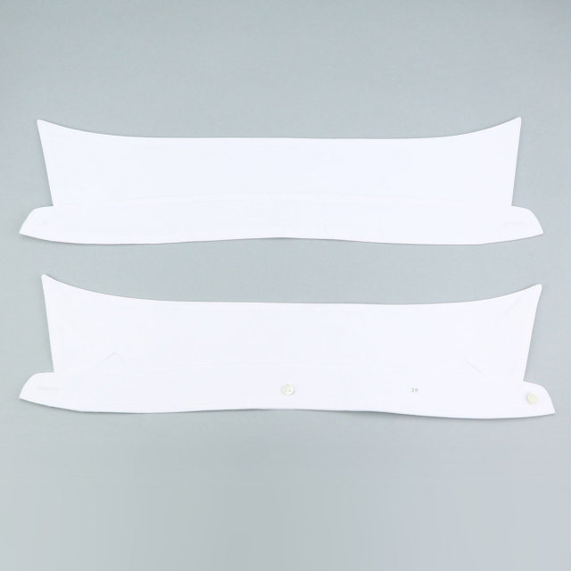 ウィンザーノット デタッチドカラーシャツ用替え襟 レギュラーカラー 白ブロード 100双糸 綿100% 日本製 ドレスシャツ