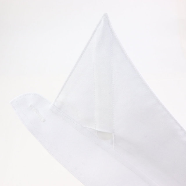 ウィンザーノット デタッチドカラーシャツ用替え襟 レギュラーカラー 白ブロード 100双糸 綿100% 日本製 ドレスシャツ