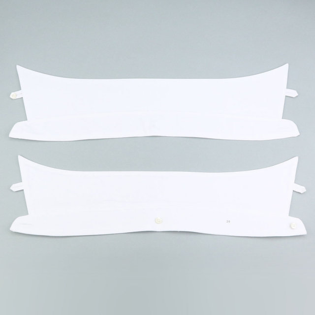 ウィンザーノット デタッチドカラーシャツ用替え襟 タブカラー 白ブロード 100番手双糸 綿100% 日本製 ドレスシャツ 