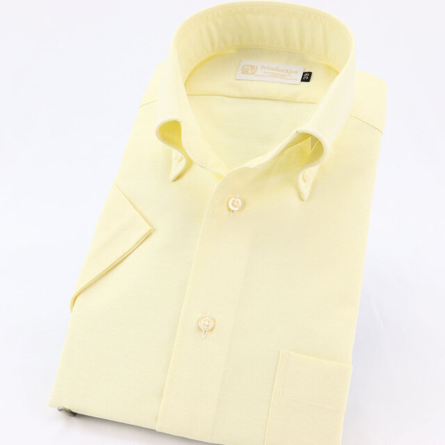 ヨネックス 長袖 ボタンダウンシャツ サイズLL イエロー 刺繍ロゴ ドレスシャツ ワイシャツ 半袖 ボタンダウン シャツ オックス