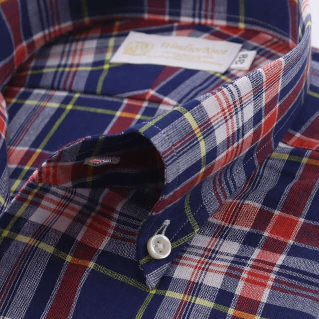 RRL 長袖シャツ マドレスチェック ドレスシャツ マドラスチェック ボタンダウン ワンピースカラーシャツ