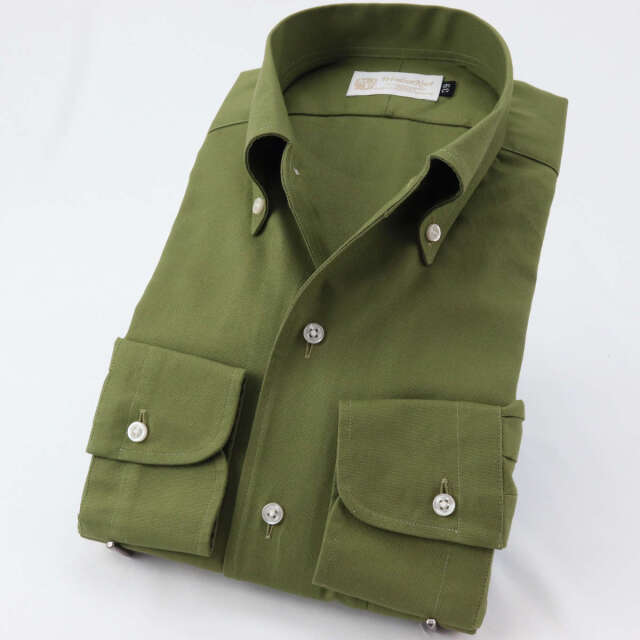 ドレスシャツ ワイシャツ イタリアンカラー シャツ ボタンダウン