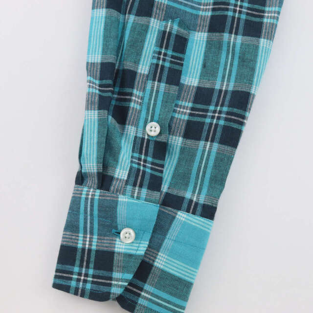 ドレスシャツ ウィンザーノット ボタンダウンシャツ マドラスチェック