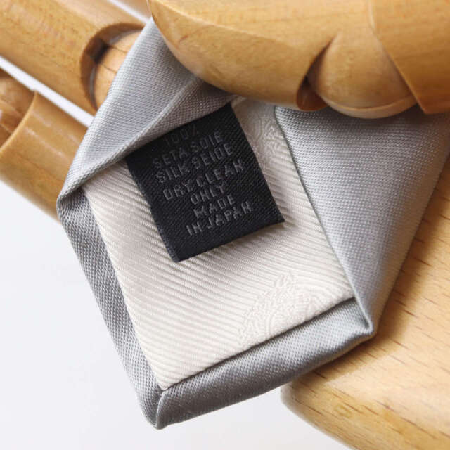 ネクタイ ウィンザーノット フォーマルタイ サテン無地 シルバーグレー