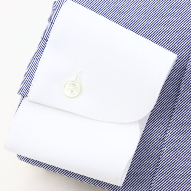 ウィンザーノット ニット素材 クレリック ネイビー 無地 ストレッチ 機能素材 日本製 ドレスシャツ