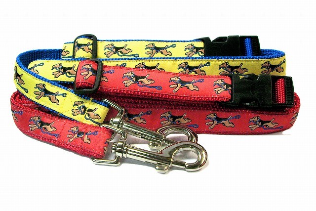 ウエルシュテリア 犬種別デザインシリーズ首輪リード from USA