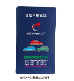 版なしフルカラー新車検証専用ケース　(S118-1)　100枚 UVインクジェット印刷