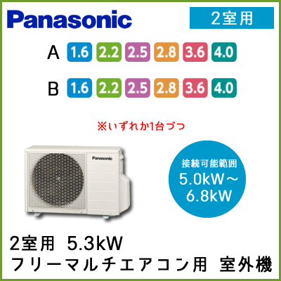 CU-M532C2 パナソニック マルチ用 室外機 【2室用 5.0kW-6.8kWまで】