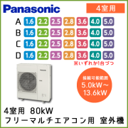 CU-4M802C2 パナソニック マルチ用 室外機 【4室用 5.0kW-13.6kWまで】