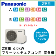 CU-M602C2 パナソニック マルチ用 室外機 【2室用 5.0kW-7.2kWまで】