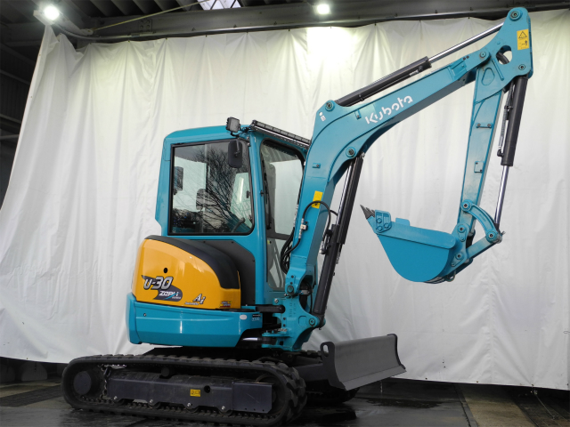 クボタ◇U-30/可変脚/ガチャック装備/バックフォー/鉄キャタゴムパッド