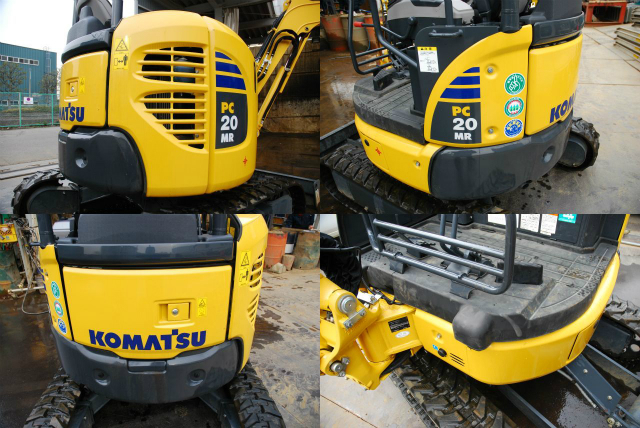 新古機現行モデル☆コマツ PC20MR－3☆フォーク付