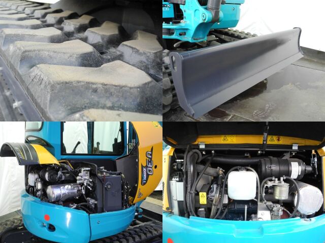 クボタ◇U-30/可変脚/ガチャック装備/バックフォー/鉄キャタゴムパッド