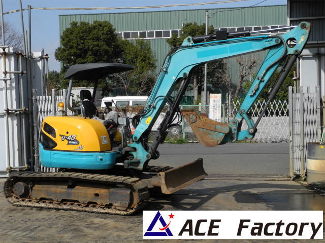 W-0018】クボタ U40-3 4tクラス 倍速 オートアイドル キャビン