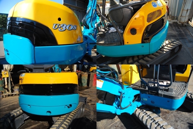 整備済☆クボタ U30－3S ユンボ 配管・AI付☆全塗装済