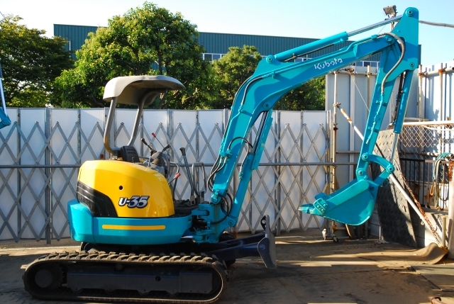 整備済☆クボタ U35－3 ユンボ 配管・ゴム脚新品☆全塗装済