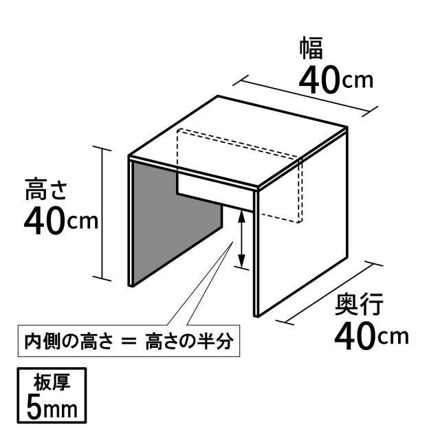 コの字型/アクリル/透明/ディスプレイ/台/展示台/イベント/展示会