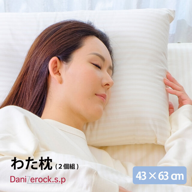 ダニゼロック.S.P わた枕　2個セット