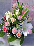 ユリ入り豪華母の日アレンジ(ピンク系)