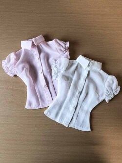 Ddのl M胸用 シフォン半袖yシャツ adela ドールの世界