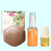 【10%OFF】百香草 美肌せっけんミニ得セット（美肌せっけん80g+リッチミネラル化粧水30ml+ハーバル美容液4ml）