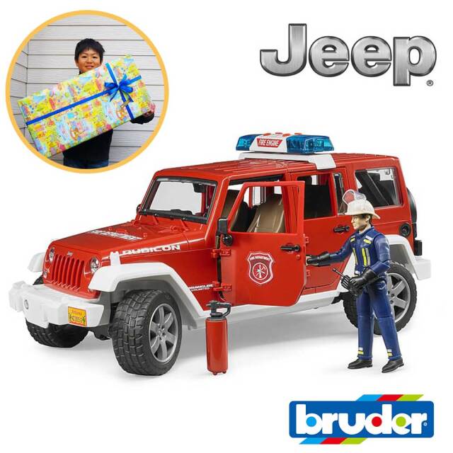 bruder Jeep Rubicon消防カスタム(フィギュア付き）