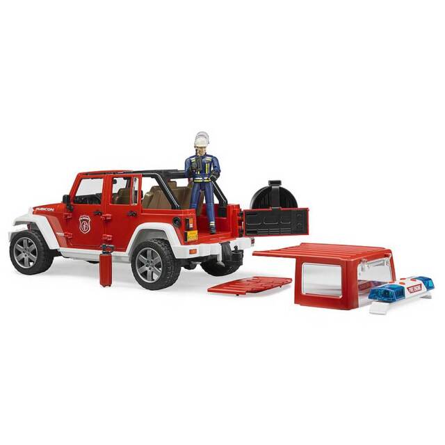 bruder　ブルーダー　まとめ bruderブルーダー Jeep Rubicon消防カスタム(フィギュア付き）