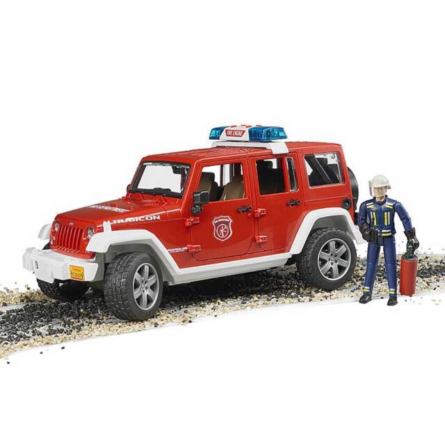 bruderブルーダー Jeep Rubicon消防カスタム(フィギュア付き）