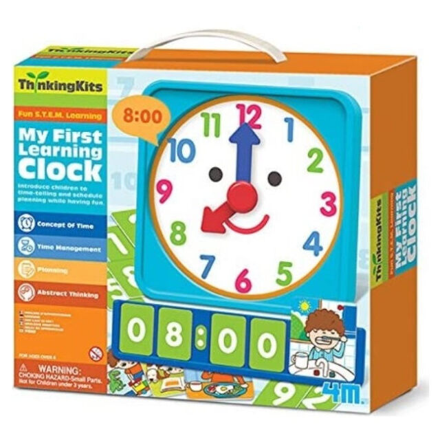 FM04689 数字 時計マイファーストクロック 4M