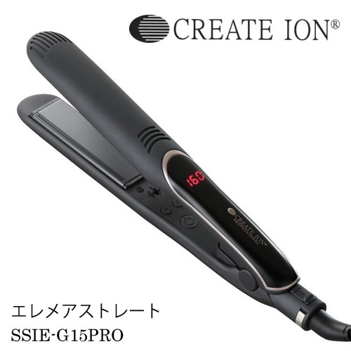 【送料無料】CREATE ION クレイツ イオン エレメアストレート(SSIE-G15PRO) ストレート ヘアアイロン