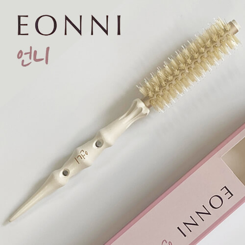 【正規品】オンニブラシ EONNI オンニ ヘアロールブラシ 韓国スタイル ロールカールブラシ 豚毛 韓国風 前髪 レイヤー くびれヘア 顔まわり 立ち上げ