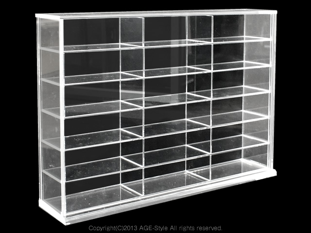 【AGE】コレクションケース/【475-Aタイプ/クリアカラー】3列6段