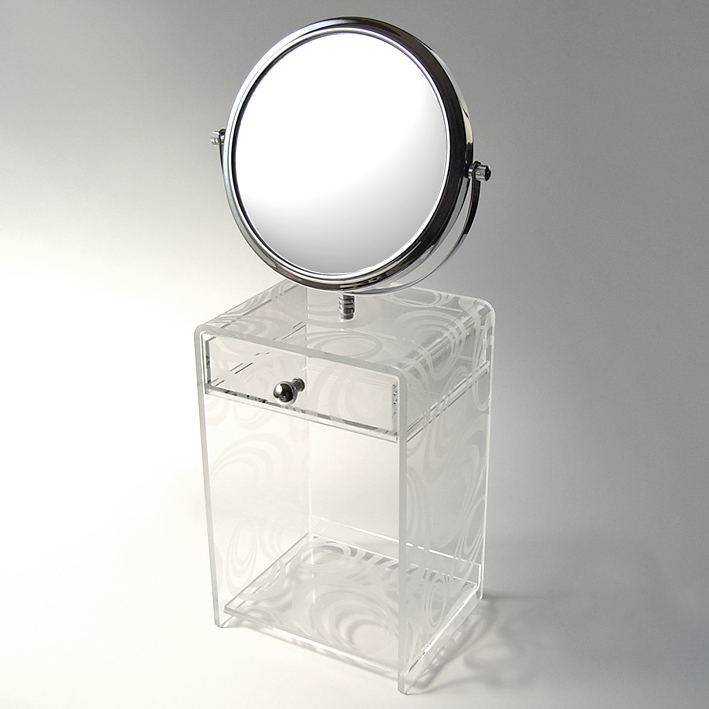 コスメボックス（ミラーつき）　【AGE】【送料無料】