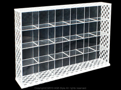 【AGE】コレクションケース/【475-Cタイプ/AZITO柄】6列4段