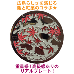 リアルご当地マンホール（ミニ）　No.0008広島県広島市【メール便可能】