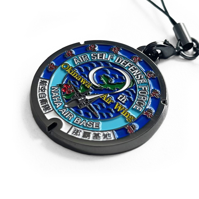 ご当地マンホールストラップ 航空自衛隊（JA-001那覇基地・JA-002松島