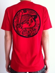 ご当地マンホールTシャツ　広島東洋カープ×広島市下水道局　レッド　【大人用】